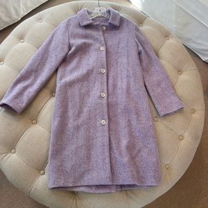 Purple tweed custom coat